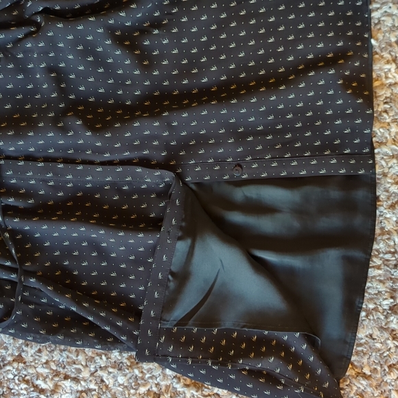 H&M Black Flutter Sleeve Button Down Dress - Picture 7 of 7